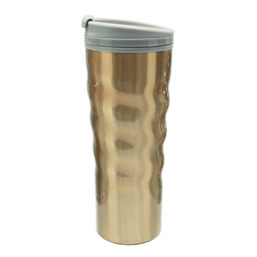 Curvada de acero inoxidable taza de café vacío 16oz de oro desierto